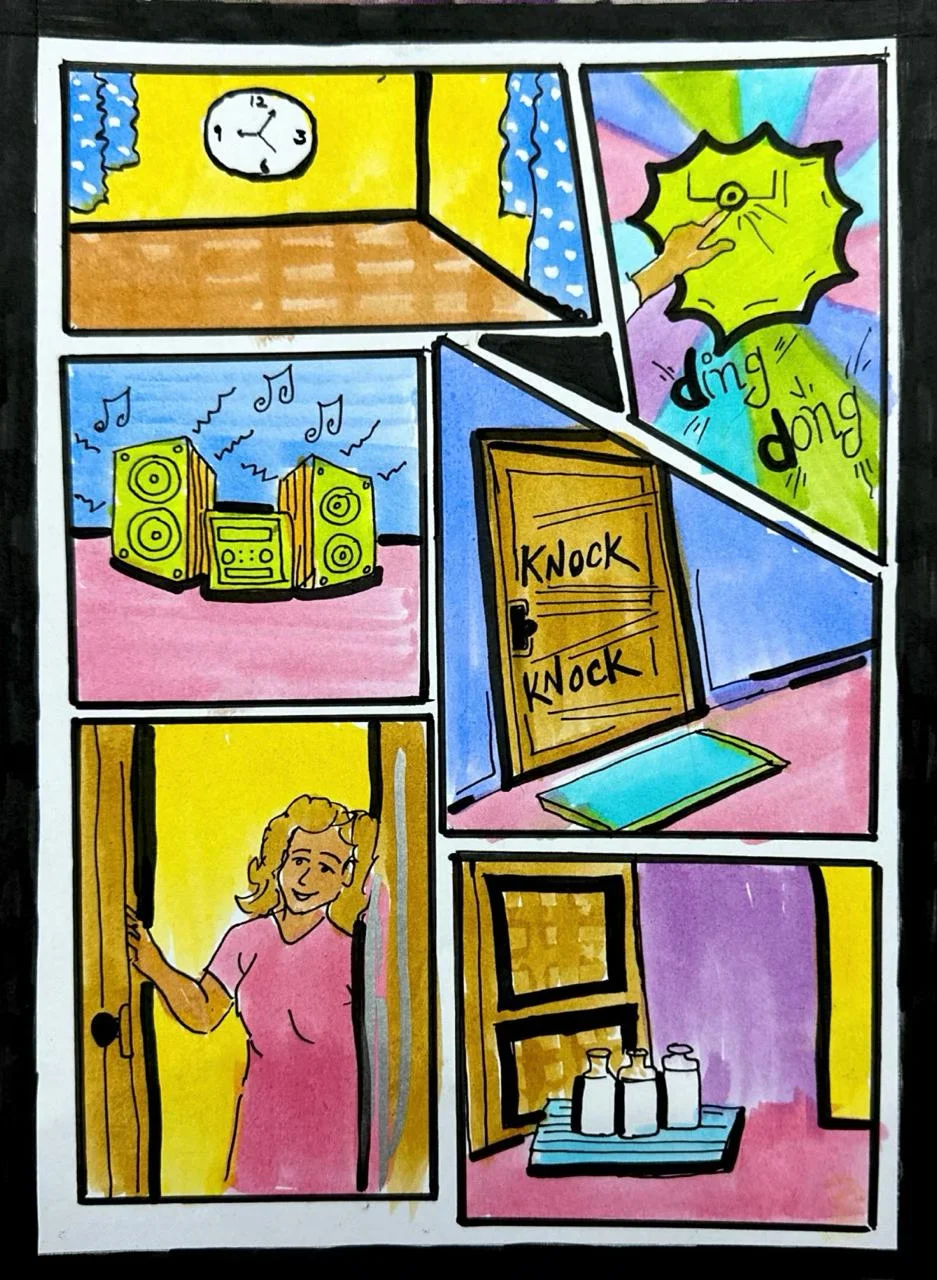 Blue Gold illustrated story, sequence 3